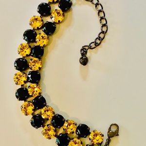 Sunflower & Jet Bracelet